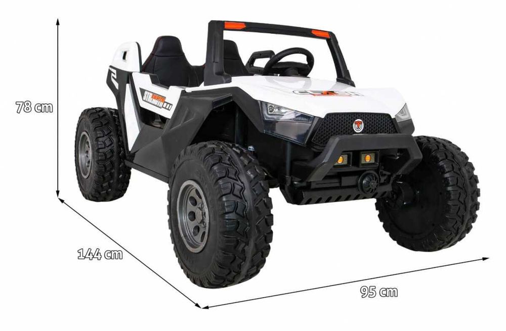UTV electric pt copii Buggy Autokids 450W 24V 4x4 (sx1928-fast) Alb