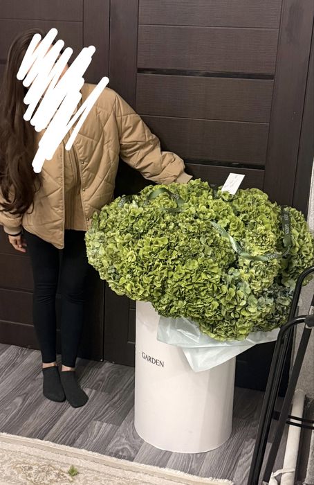 Букет цветы гортензии