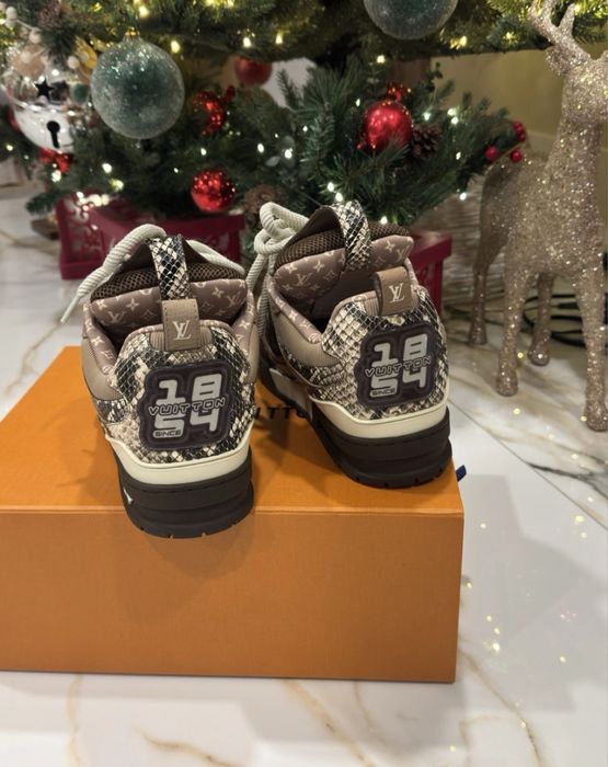 Adidasi Louis Vuitton Skate Sneakskin Brown