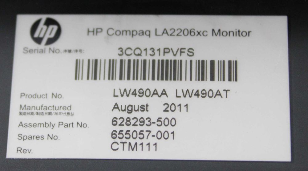 Монитор HP LA2206xc