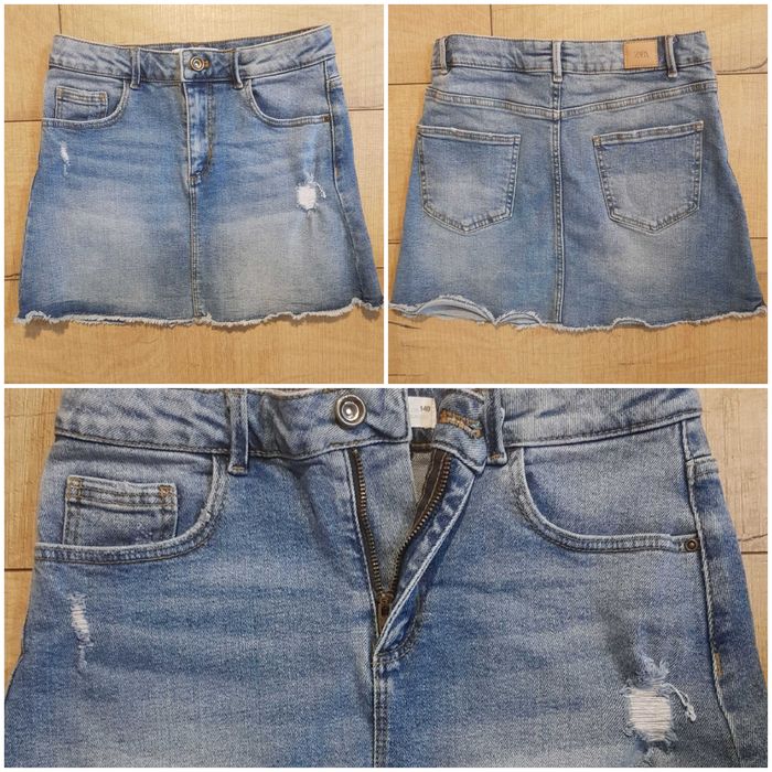 Дънкова детска пола ЗАРА / ZARA - 10 г.