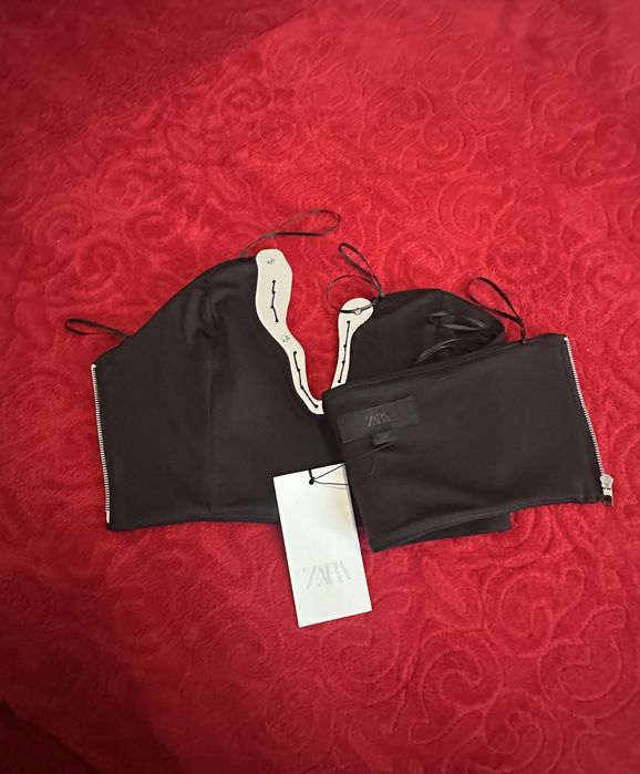 Топ Бюстие с метален елемент Зара ZARA М и С