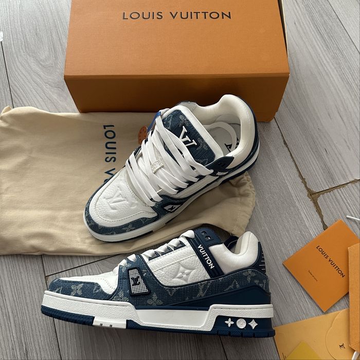 Louis Vuitton alb albastru noi 39