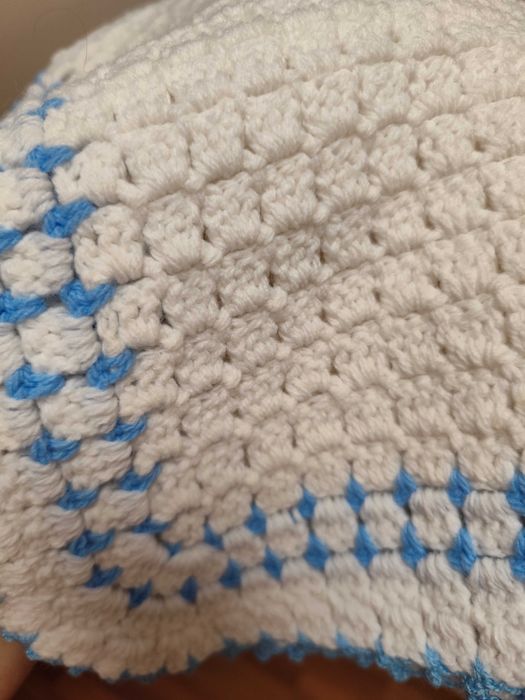 10 лв ПРОМОЦИЯ!:НОВА бебешка плетена пелена 70/70 см