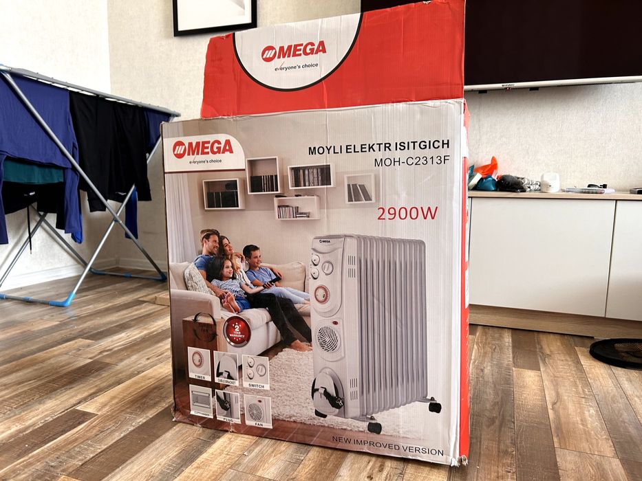 Масляный электрический обогреватель MEGA 2900W
