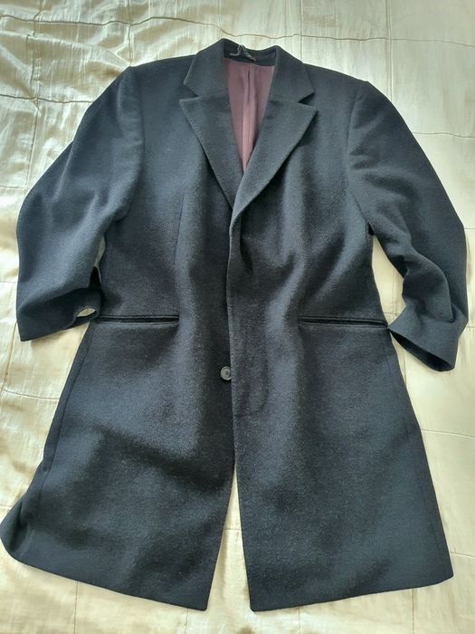 Palton bărbați Carl Gross Pure Cashmere, L XL gri inchis, elegant, călduros Lanificio Nesti Onelio
