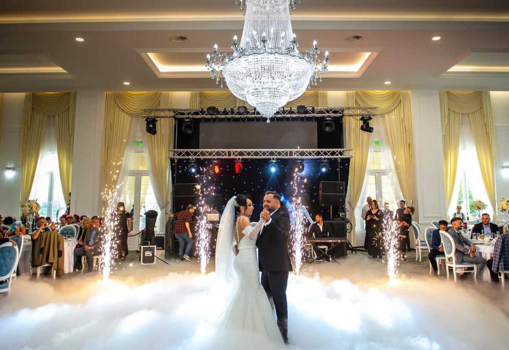 Fum greu gheață carbonică & artificii vulcan pentru nunți