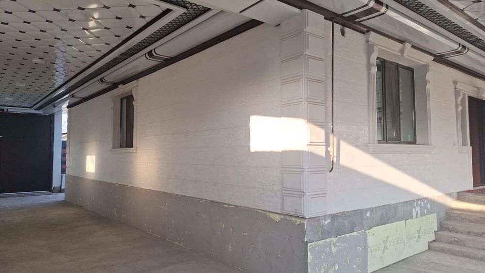 Фасадны работа Жидкий травертин Термопанель Фибро бетон