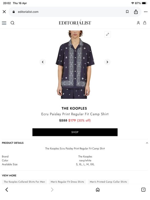 The Kooples-оригинална риза 50 л