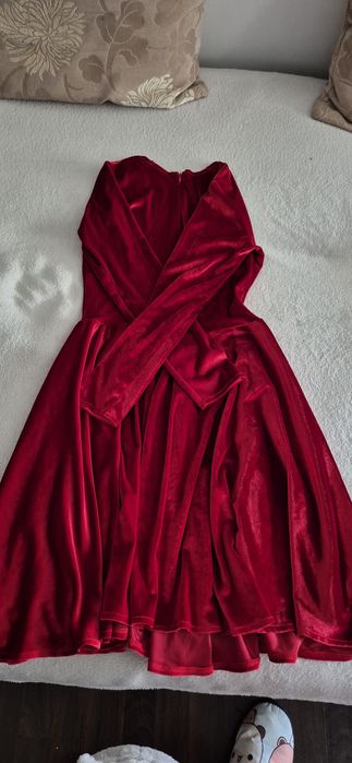 Rochie lungă catifea