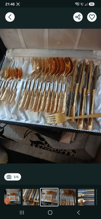 Set de tacamuri vitange aurii