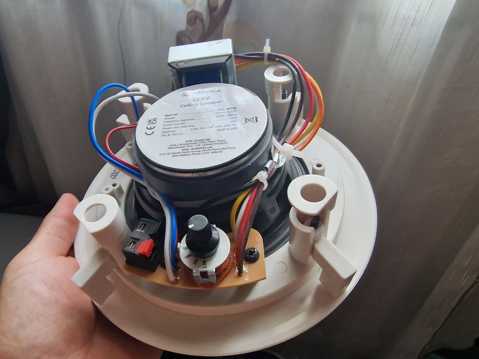 Boxă încorporabilă plafon Adastra CC5V (100V / 8 Ohm) - 50W / 20W RMS