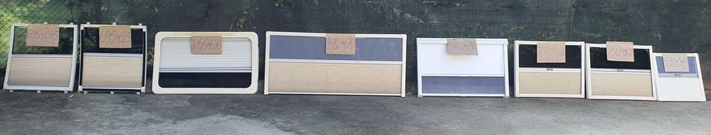 Casete cu rulouri antiinsecte/antisolare  pentru ferestre rulote