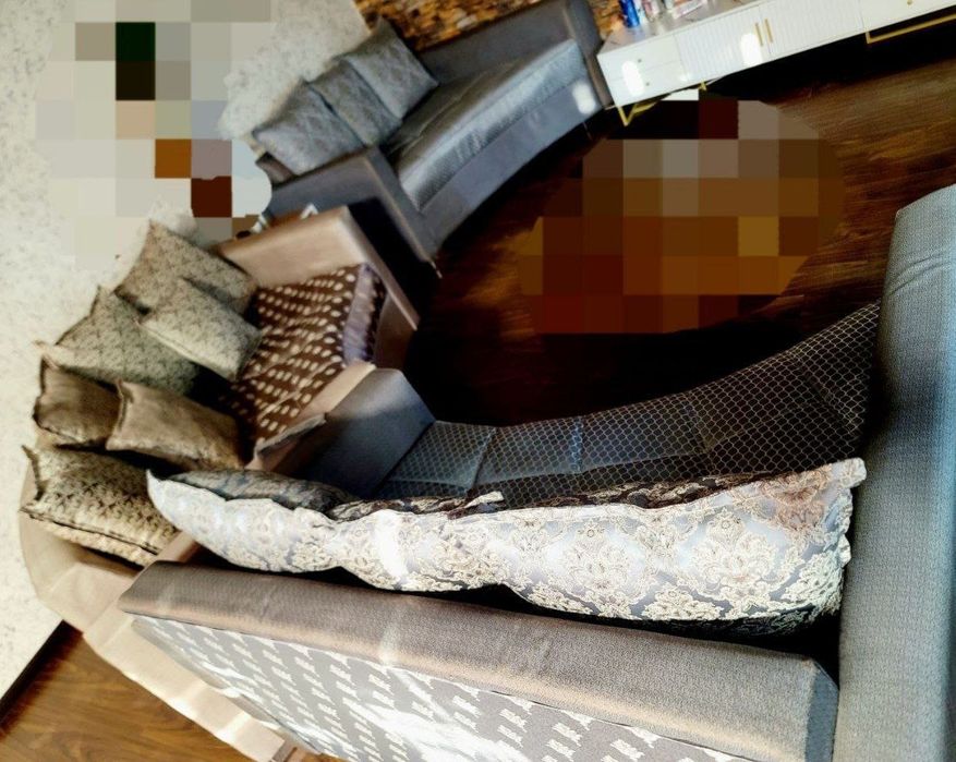 Евро полукруглый диван в 3 части +12 падушек читайте ниже