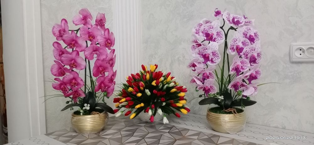 Stol gullari. Dekor gullar.  To'yxonalarga zakaz olamiz