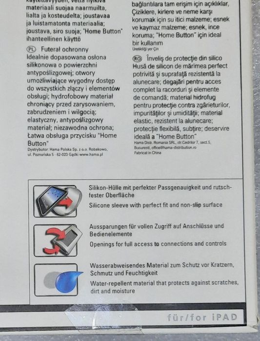 Husa din silicon Hama Button pentru Apple iPad