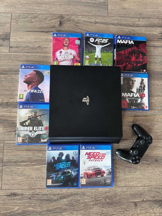 PlayStation 4 + 8 Jocuri + Controller – Gata de Joacă!