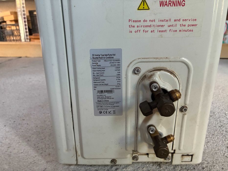 Климатик Finlux FDCI-12LK46GFH , 12000 охл/отопление BTU, A+++