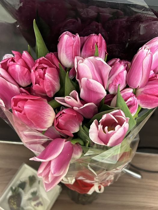 Тюльпаны,розовые,красивые,букет