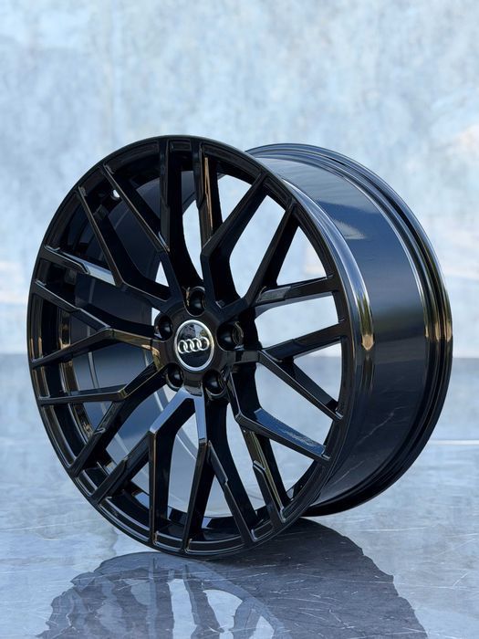 Jante Roti Audi R20 5x112 Black A4 A5 A6 A7 A8 Q3 Q5 Q7 Q8 SQ7 SQ8 RSQ8 E-Tron Aliaj Nou