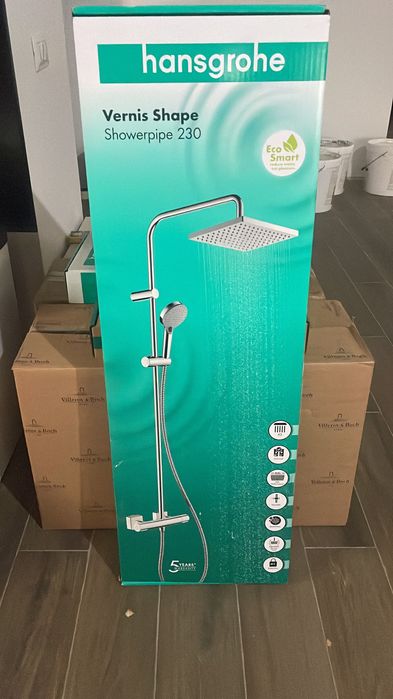 Coloană duș HansGrohe Vernis Shape Showerpipe 230
