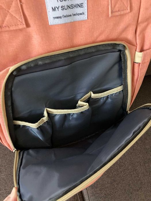 Многофункционална бебешка чанта/раница с кошара/легло