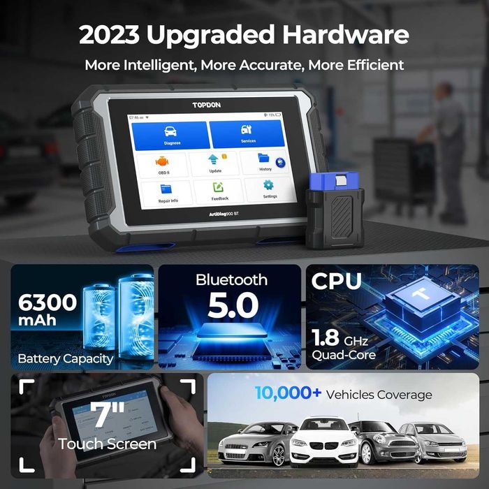 Професионална автодиагностика Topdon AD900 BT кодиране 28 ресет функци