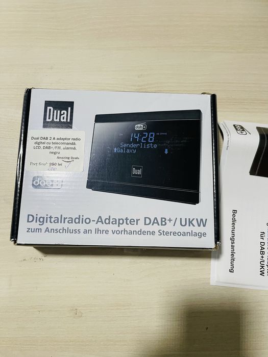 Dual DAB 2 A Adaptor Radio Digital cu Telecomandă
