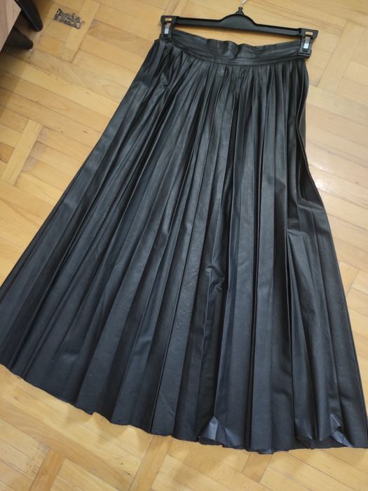 Юбка экокожа и юбка джинса листайте осенний французский длина миди С М