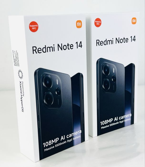 НОВ! Xiaomi Redmi Note 14 256GB 8RAM Black 2г. Гаранция!