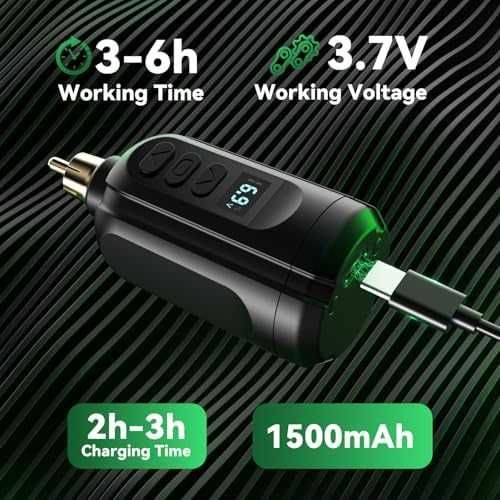 Нова Професионална безжична тату машинка пълен стартиращ сет мастила