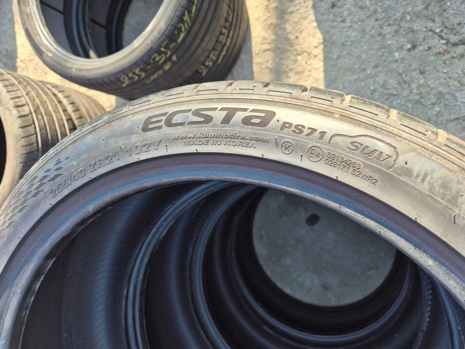 4 Anvelope de VARA - 255/40/21 - KUMHO - APP NOI - DOT 2022 !