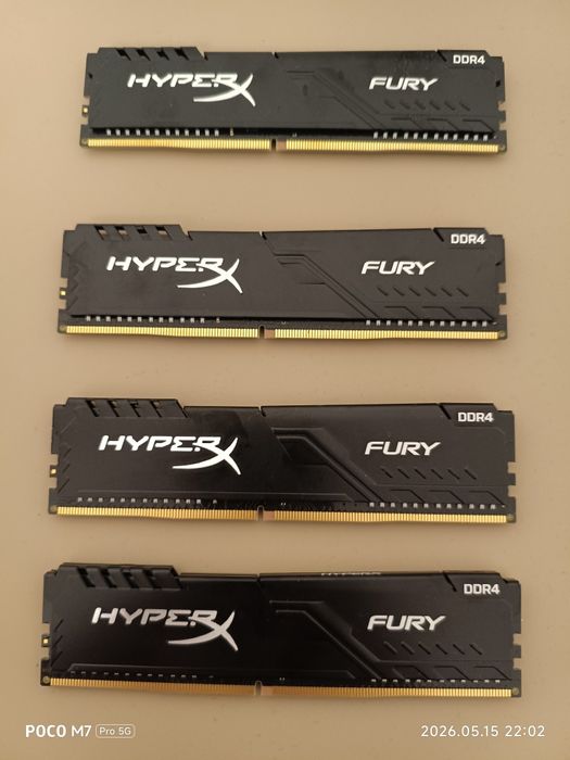 Оперативная память DDR4 32GB (4x8GB) Kingston HyperX Fury