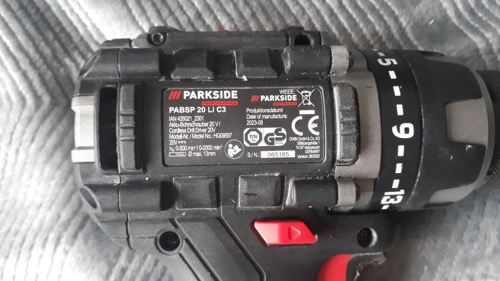 Безчетков винтоверт Parkside performance