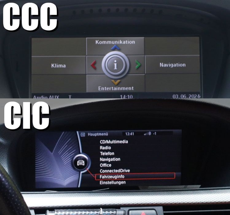 Навигация за  CIC BMW E60 E61  E90 E91 E92 CarPlay Android Auto