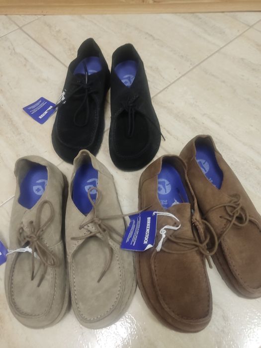 Mocasini Brikenstock pe Gri Taupe 39 și 40