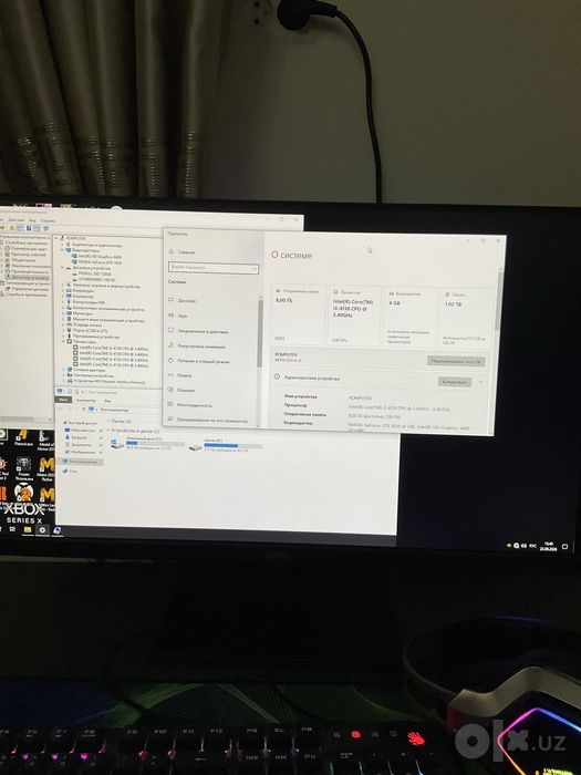 Komputer core i 3 holati yaxshi  nivida geForce GTX 1650 4 Gb