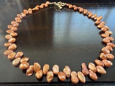 Colier perle naturale de cultură, închizătoare placată aur 18k - Nou