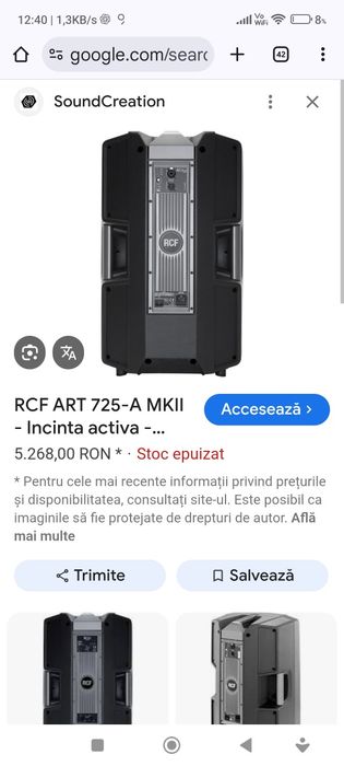 Boxe RCF Active 725 MKII