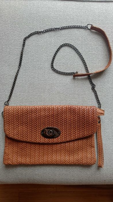 Дамска чанта от естествена кожа Made in Italy