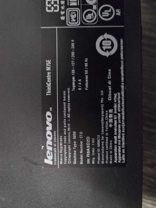 Carcasa Lenovo ThinkCentre + DVD RW