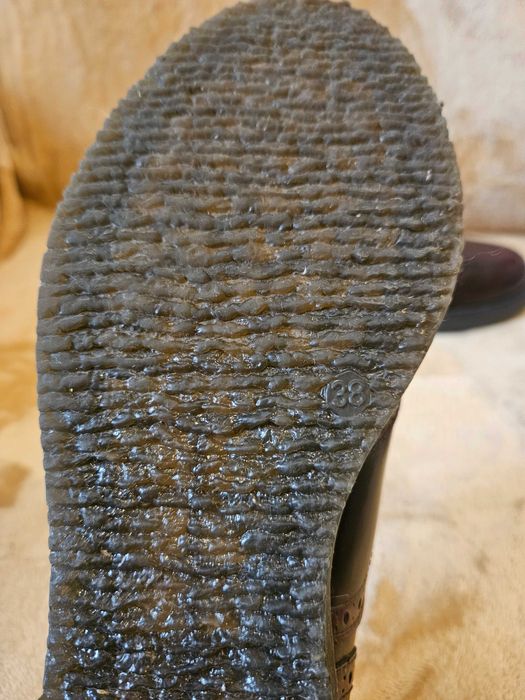 Pantofi KMB shoes tip Oxford dama piele maro rosiatic 38