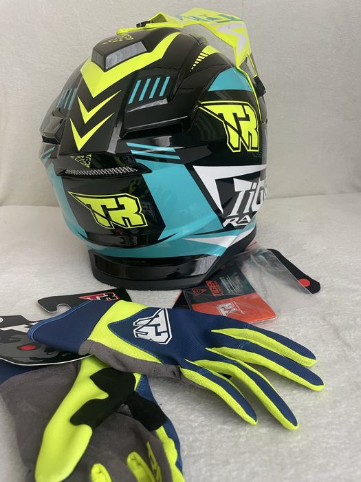 Каска и ръкавици Tiger racing