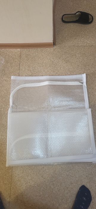 Самоклеящая плёнка Термо шторка для окон от холода, 2 шт есть