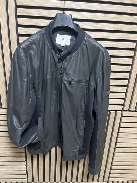 PEUTEREY : Leather Biker - Кожено хибридно яке размер ХЛ - Оригинал