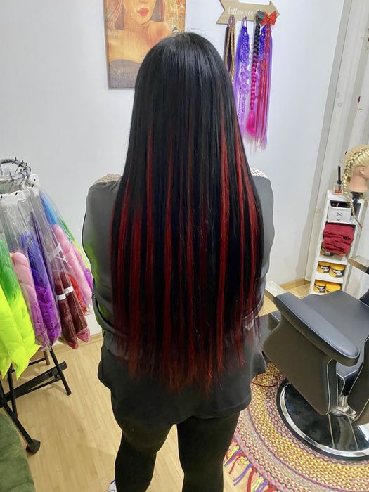 Afroalungire cu extensii sintetice