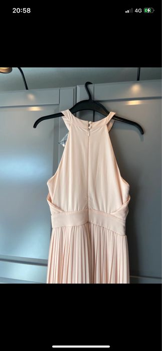 Rochie lunga de ocazie, roz,  marimea S