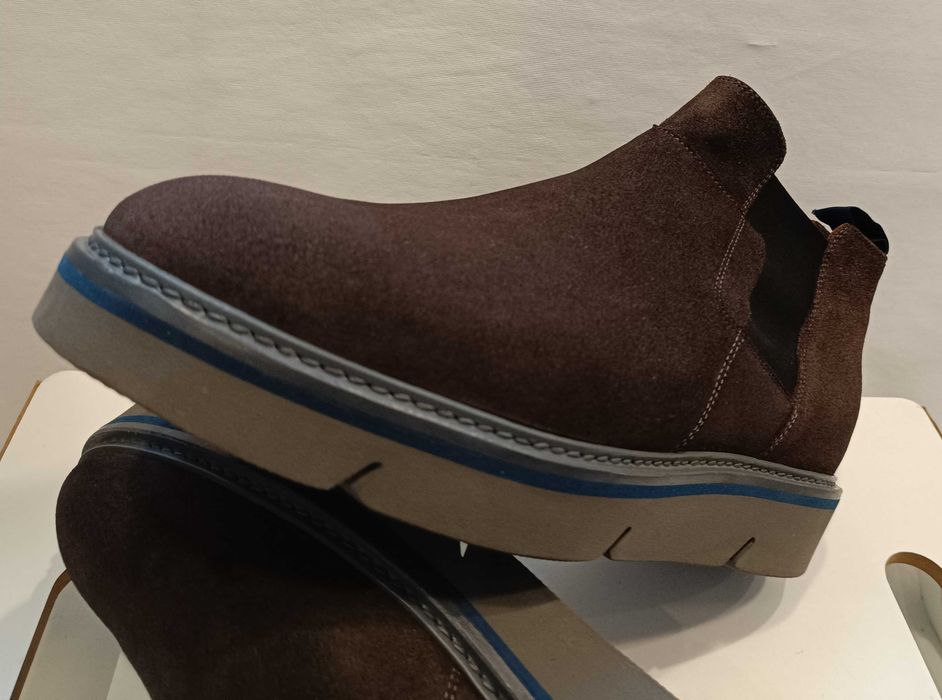 Ghete chelsea 41.5 42 casual Alberto Guardiani NOI piele naturala moal