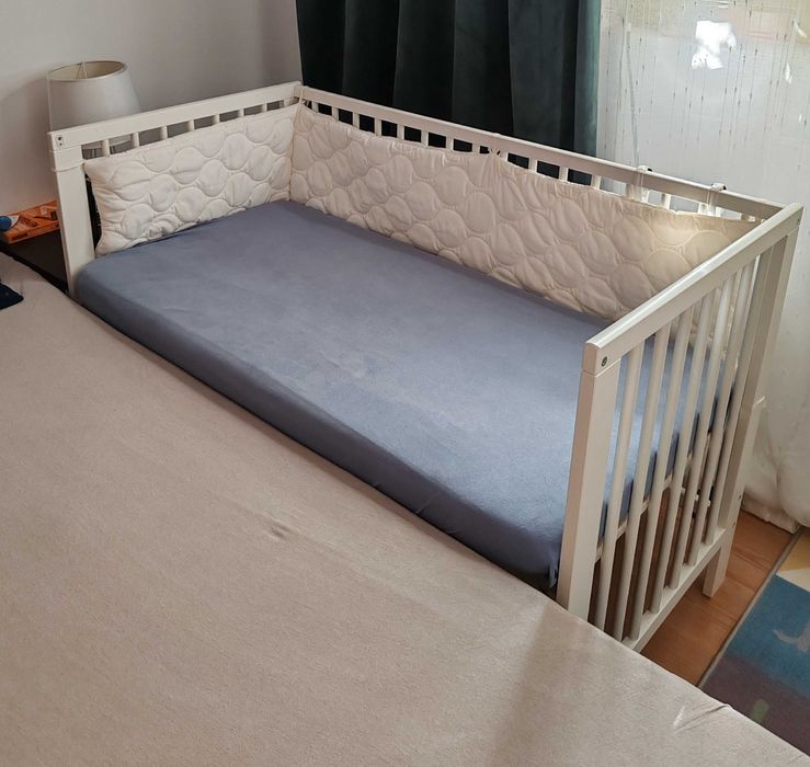 Pătuț Ikea copii,saltea și laterale incluse, ca noi