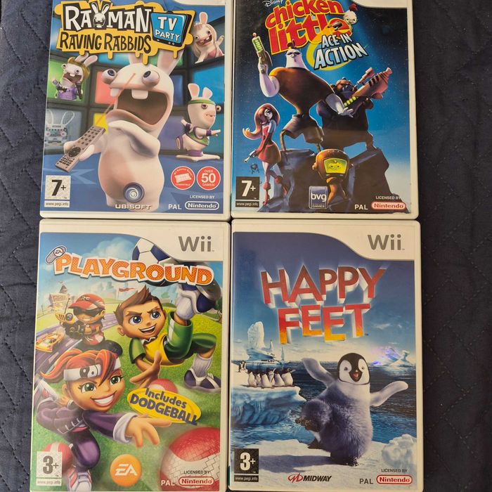 vand pachet de 6  jocuri pentru consola wii